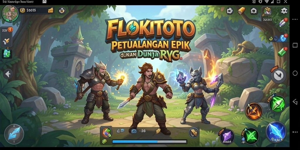 Tampilan gameplay FLOKITOTO yang menegangkan dan penuh aksi.