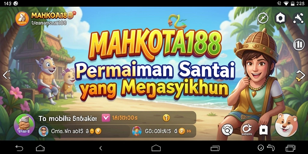 Tampilan gameplay MAHKOTA188 yang penuh warna dan menarik.