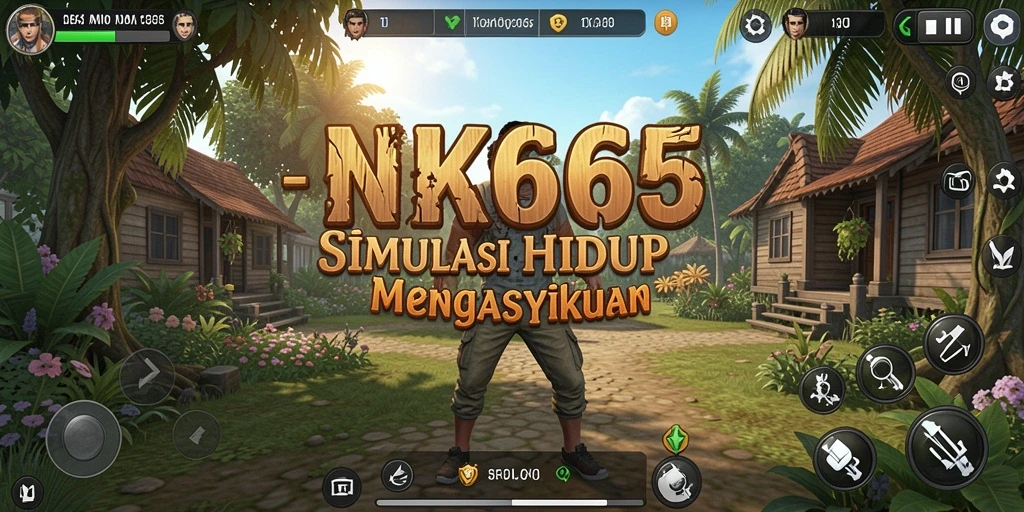 Screenshot gameplay NK666 memperlihatkan dunia simulasi yang mendetail dan interaktif.