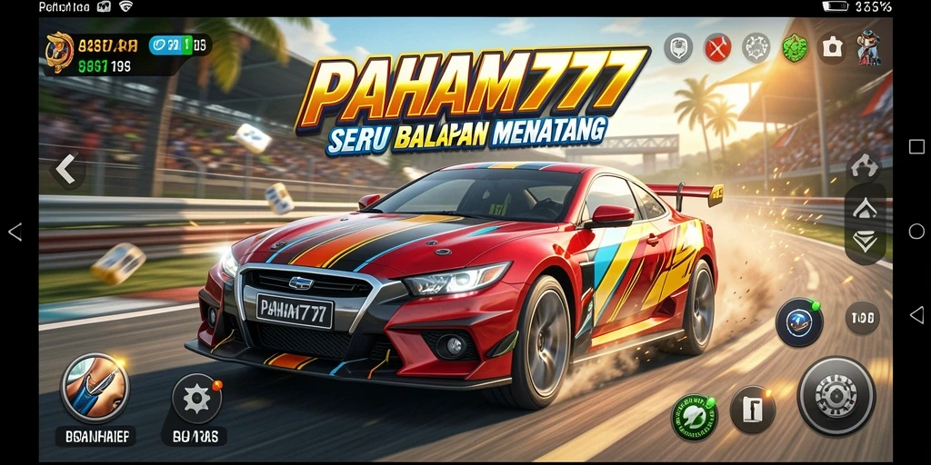 Gameplay balapan yang intens dan seru dalam PAHAM777.